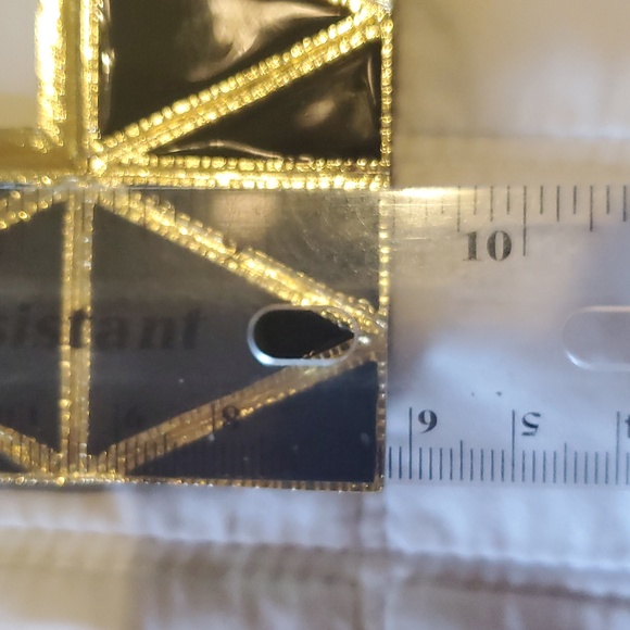 Hollywood Regency Frame Black and Gold Picture Frame Metal Max Studio 5x7 - Picture 7 of 7